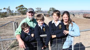 Andrew and Emma Dunford, with sons Peter, Joseph and Alec, have recently purchased an historic Jersey herd which they are running alongside the Gladigau and Sons Holstein Friesian herd at Mount Torrens. Picture by Quinton McCallum