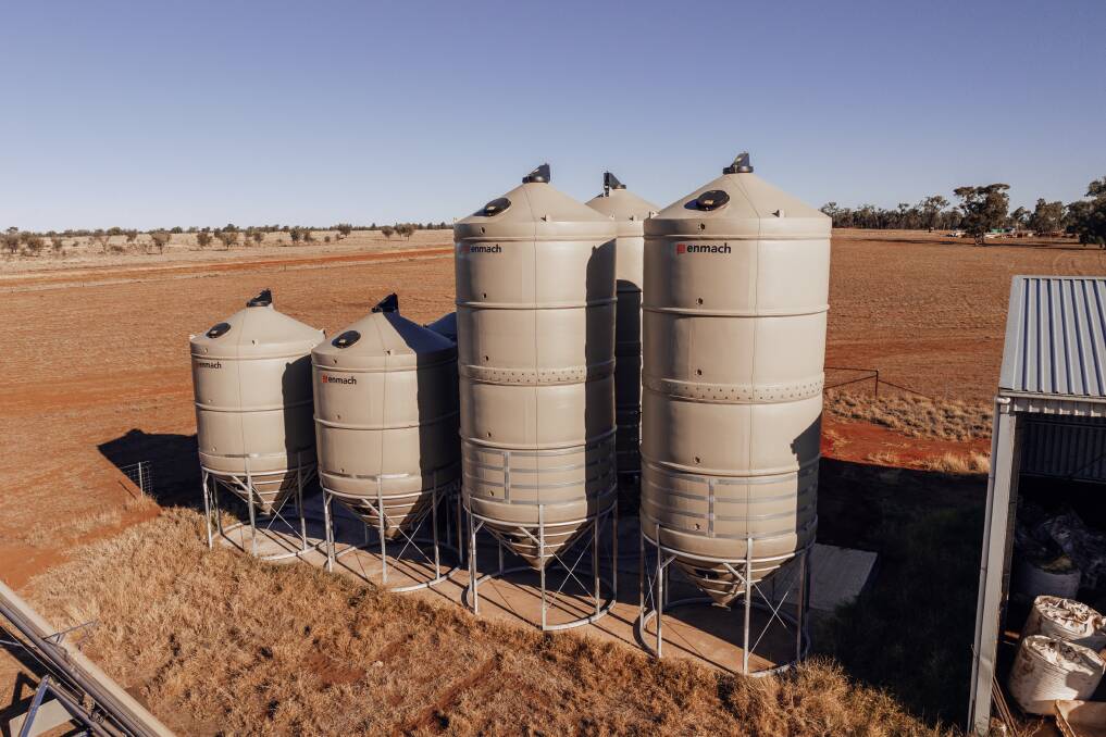 Enmach has used polyethylene in a smart range of poly silos designed to meet storage needs ranging from one tonne to 46 tonnes. Picture supplied