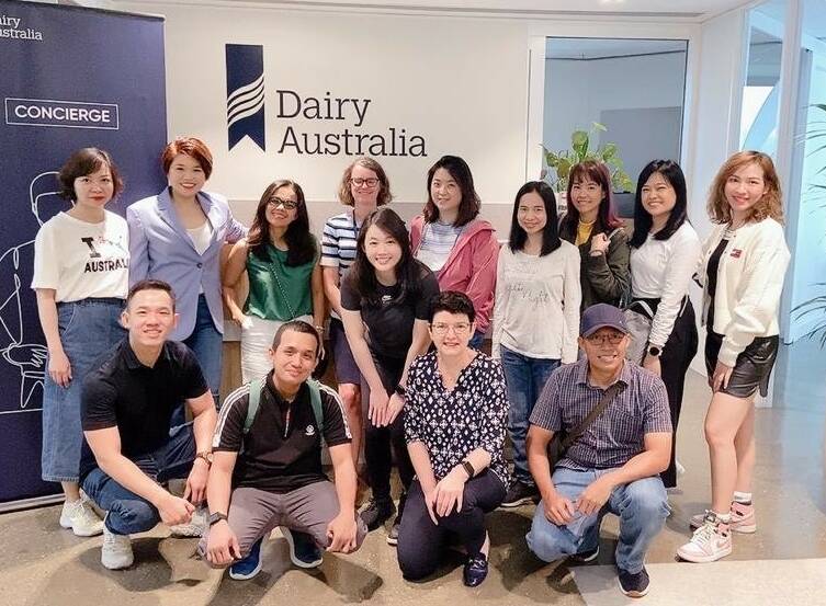 The delegates from southeast Asian dairy manufacturers, traders and distributors during their visit to Australia earlier this year. Picture supplied by Dairy Australia