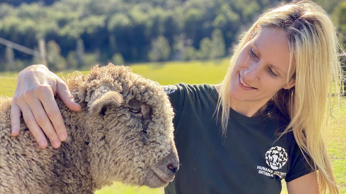 HSI Australia animal welfare campaigner Georgie Dolphin says Australia is behind the curve, being the only country in the world for mulesing sheep. Picture supplied