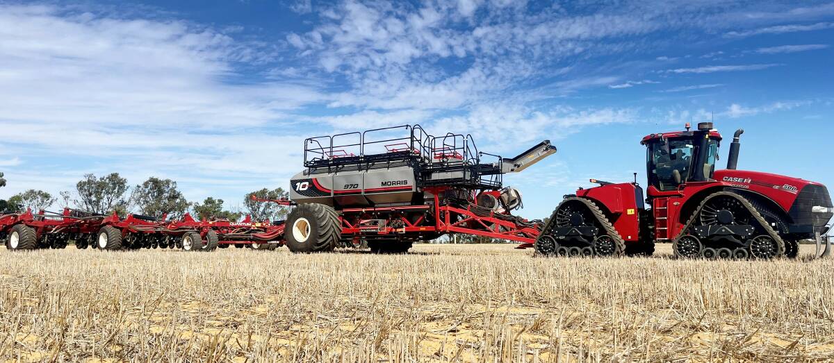 Recently launched, the latest Morris 10 Series air carts have been tested in Australia across the last two seeding seasons and incorporate a host of features designed to suit local conditions and machine setups, and which will significantly increase efficiencies and accuracy, as well as keep growers seeding in paddocks for longer. Picture supplied