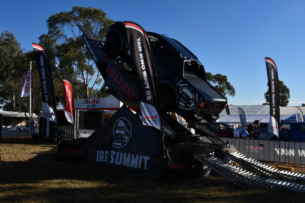 The Isuzu Iron Summit, where visitors could experience the power of the D-Max ute. Picture by Paula Thompson