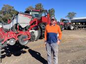 Shane Keeley with his Case IH Early Riser planter. Picture supplied