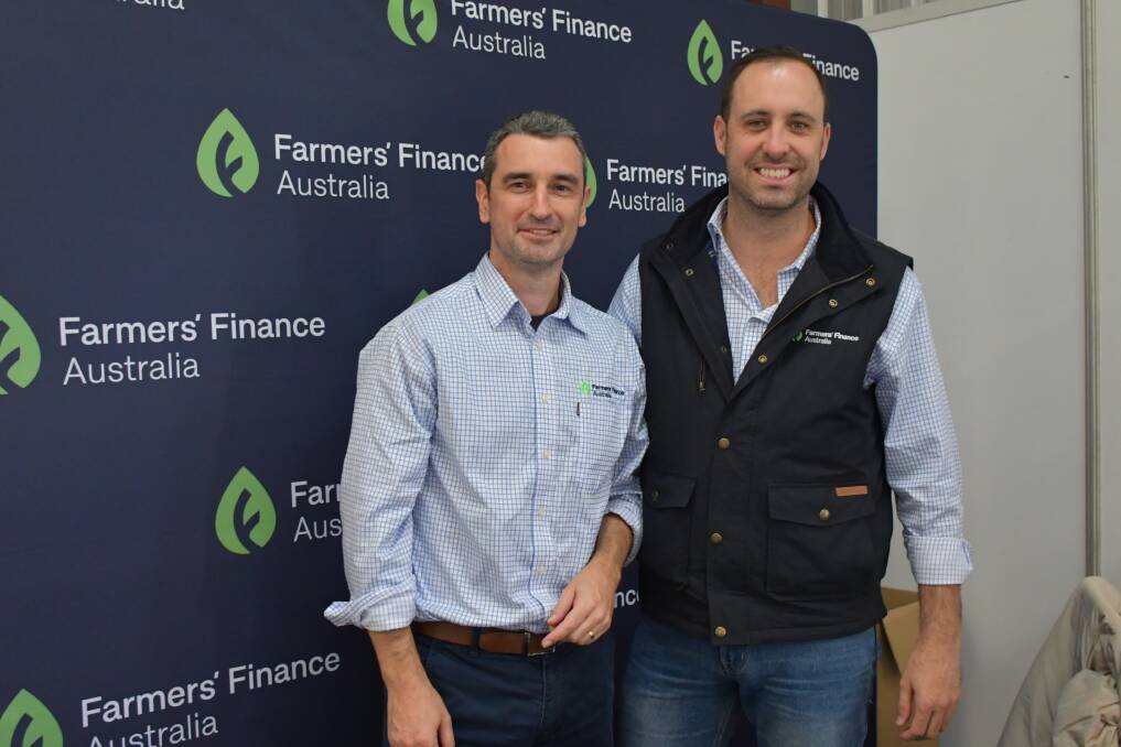 At the Farmers' Finance Australia stand were CEO Christian Stevens and Head of Commercial Ryan Nelson. Picture by Paula Thompson