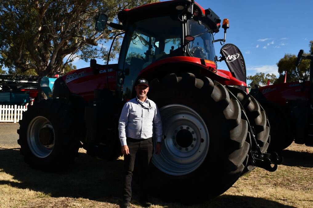 Case IH product training and optimisation specialist for medium tractors Damian Wirth with the latest Puma model. Picture by Paula Thompson