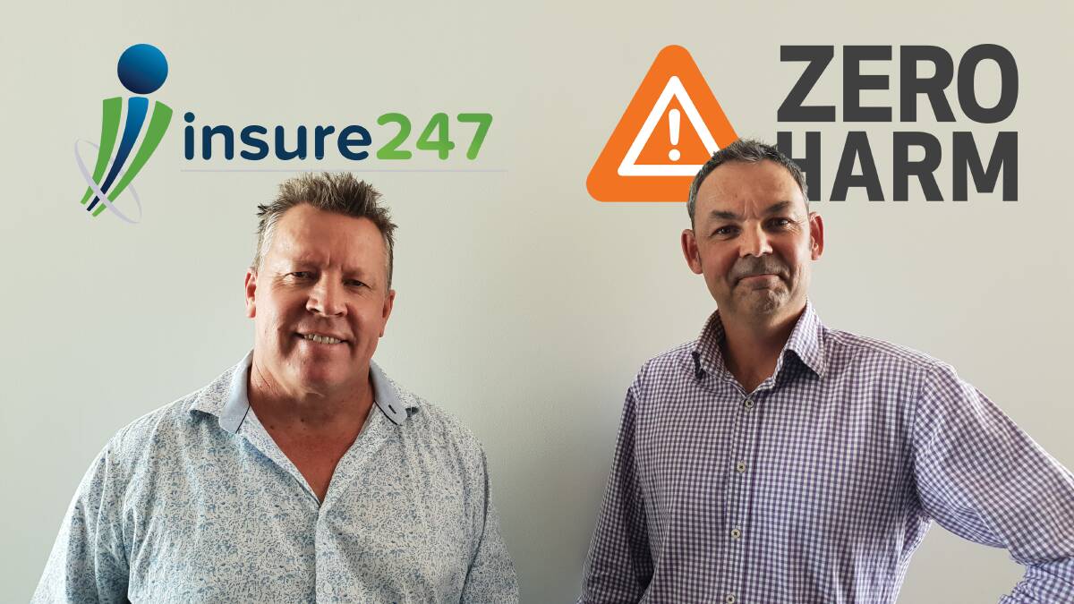 Insure 247 Managing Director Steve Sloan and Zeroharm Managing Director Mark Orr 