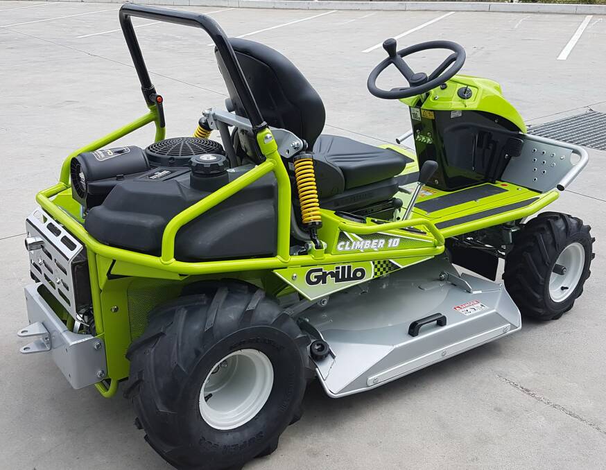 The Grillo 10 series of ride-on mowers are designed for slopes and difficult ground conditions - or those seeking a cool looking machine sure to impress the neighbours.
