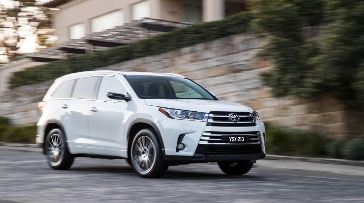 Contentious luxury car tax rule changes will apply to previously exempt family-scale hybrids such as the Toyota Kluger. Photo supplied.