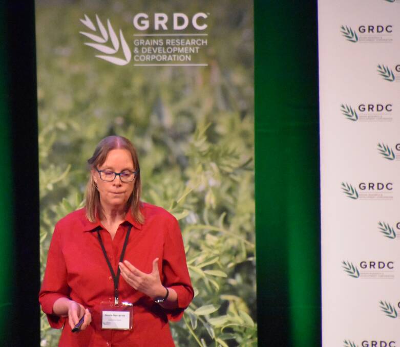 Narelle Nancarrow says farmers need to watch out for crop viruses this year. Photo by Gregor Heard.