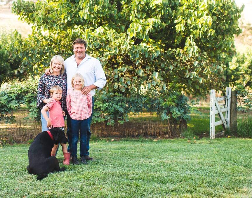 Sophie Hansen shares her wonderful cooking with her husband Tim, and their children Tom, 6, and Alice, 8, at their Orange property.