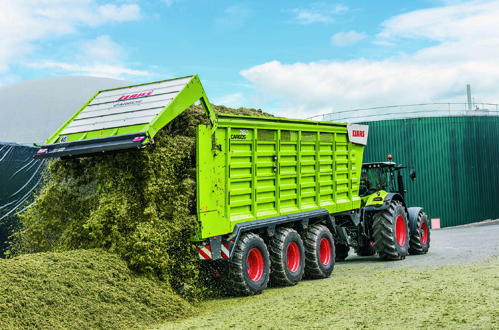 Claas has updated its Cargos 700 series of forage wagons with new drawbar design, electro-hydraulic steering and an in-cabin monitor.