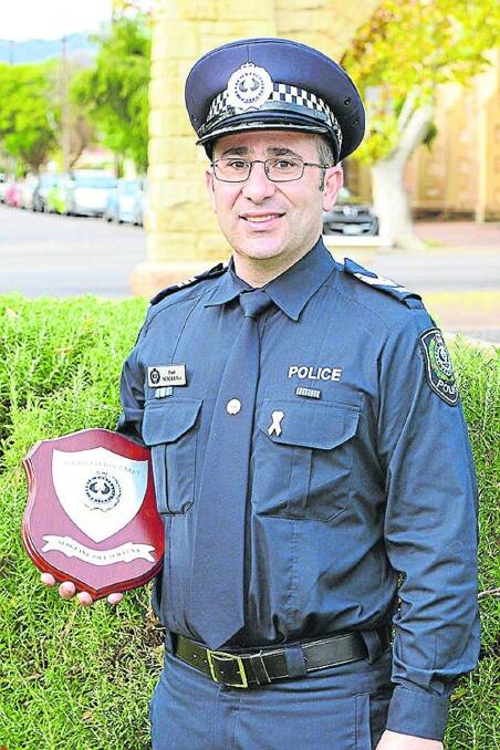Limestone Coast Drug Action Team leader Sergeant Paul Scicluna, Mount Gambier, was named 2014 South Australian Police Officer of the Year in May. Photo: SAPOL.